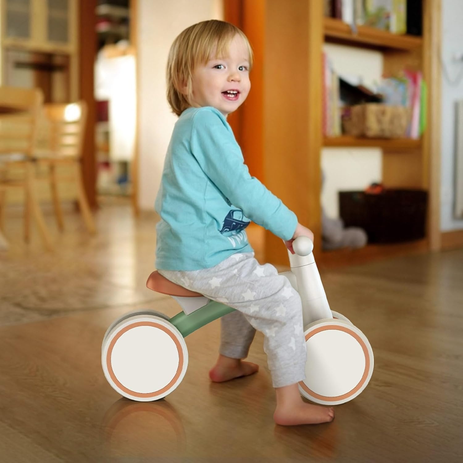 SEREED Baby Balance Bike for 1 Year Old Boys Girls 12-24 Month Toddler Balance Bike, 4 Wheels Toddler First Bike, First Birthday Gifts(Green) - view 8