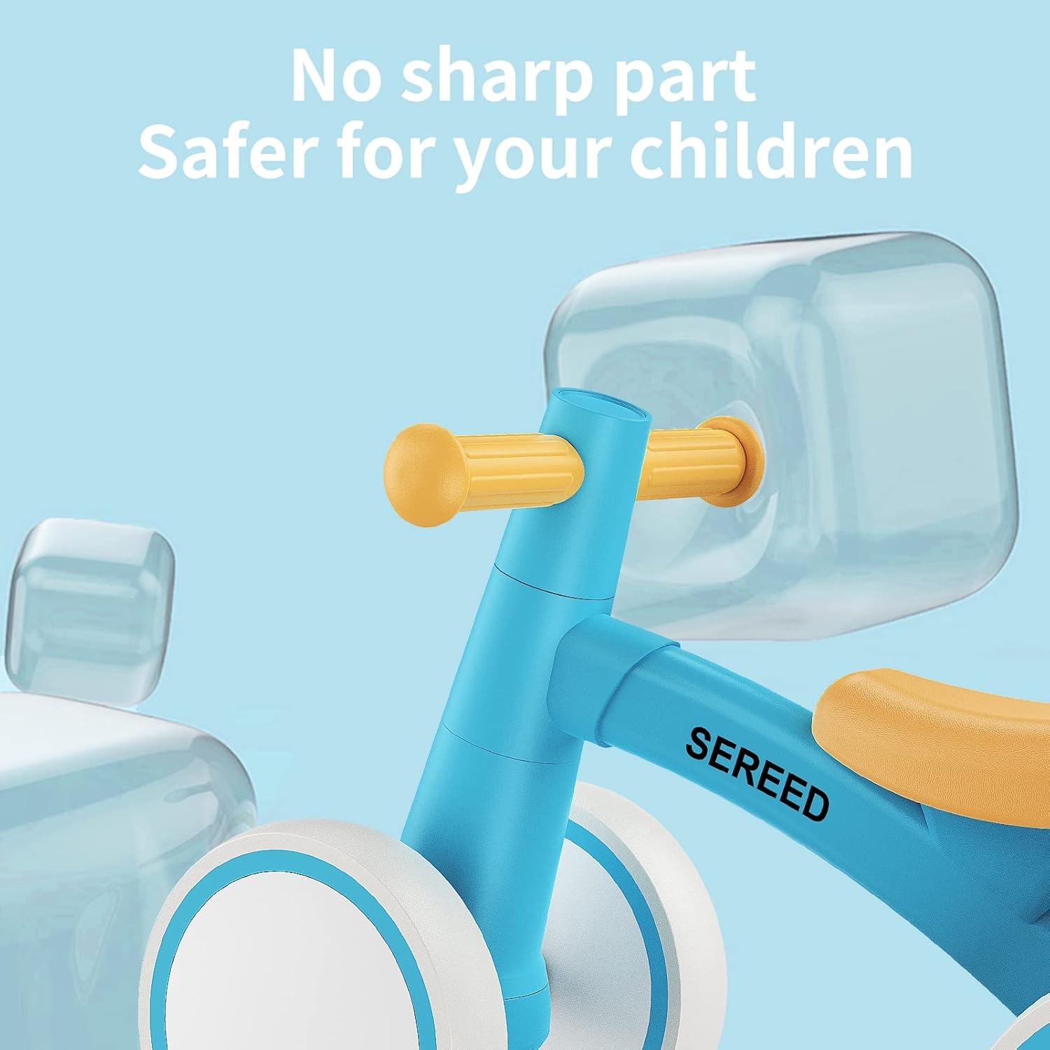 SEREED Baby Balance Bike for 1 Year Old Boys Girls 12-24 Month Toddler Balance Bike, 4 Wheels Toddler First Bike, First Birthday Gifts(Blue) - view 6