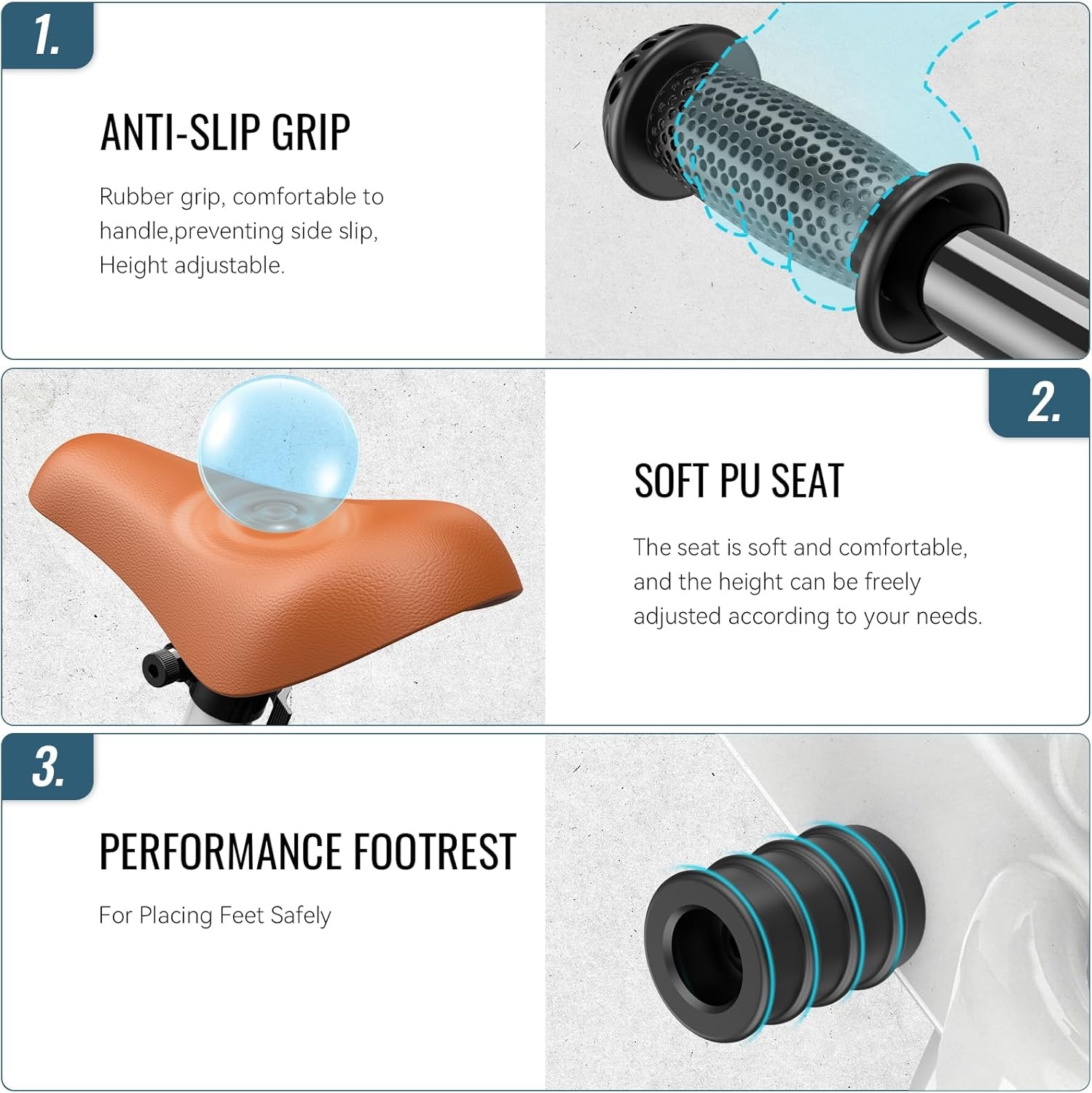 SEREED Toddler Balance Bike 2 Year Old, No Pedal Kids Toy Bike for 2-5 Years Old, Tool-Free Adjustment, Gift for 2-3 Girls, Customize Plate with 3pcs Stickers (Black)(White) - view 4